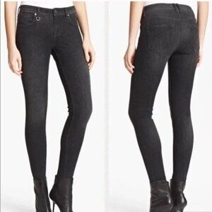 Burberry Brit Westbourne black skinny stretch ankle denim jeans pants